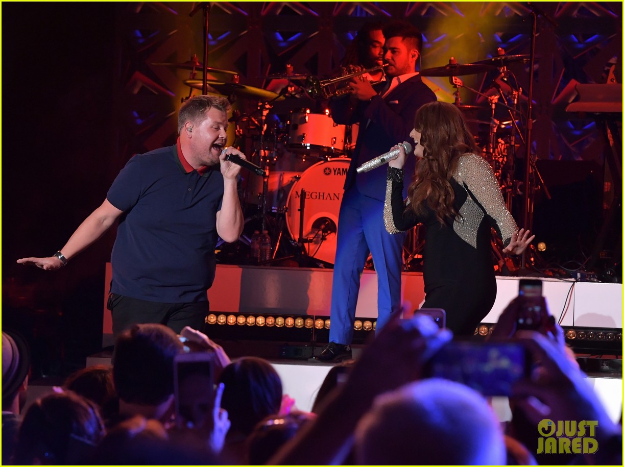 james corden joins meghan trainor on stage 01