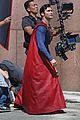 tyler hoechlin saves day on supergirl as superman filming 03