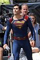 tyler hoechlin saves day on supergirl as superman filming 05