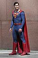tyler hoechlin saves day on supergirl as superman filming 06