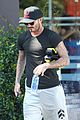 david beckham son brooklyn grab smoothies after cycling class303