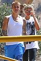 justin bieber sofia richie step out after romatic beach date 02