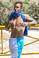 justin bieber goes on a shirtless solo hike 04