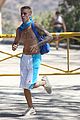 justin bieber goes on a shirtless solo hike 13