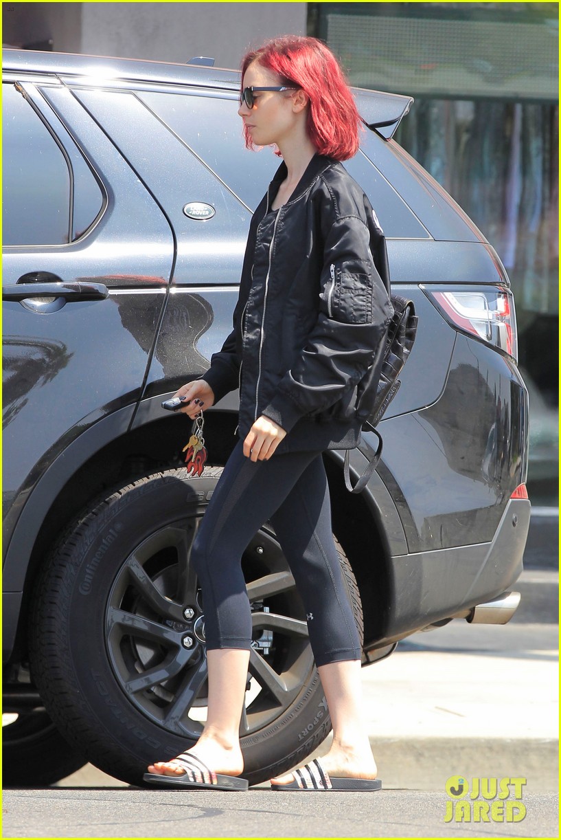 lily collins enjoys a day off in la01313