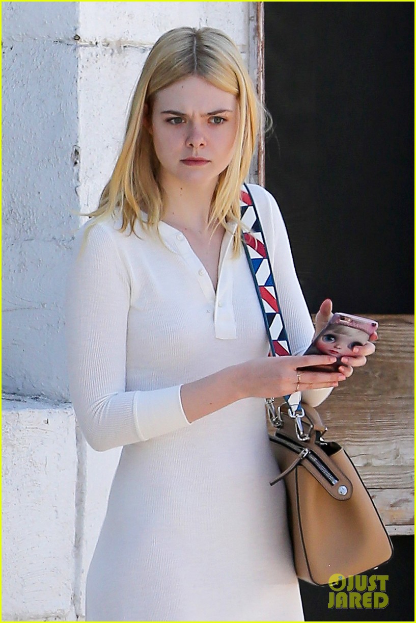 elle fanning white dress dance class directing ambitions 09