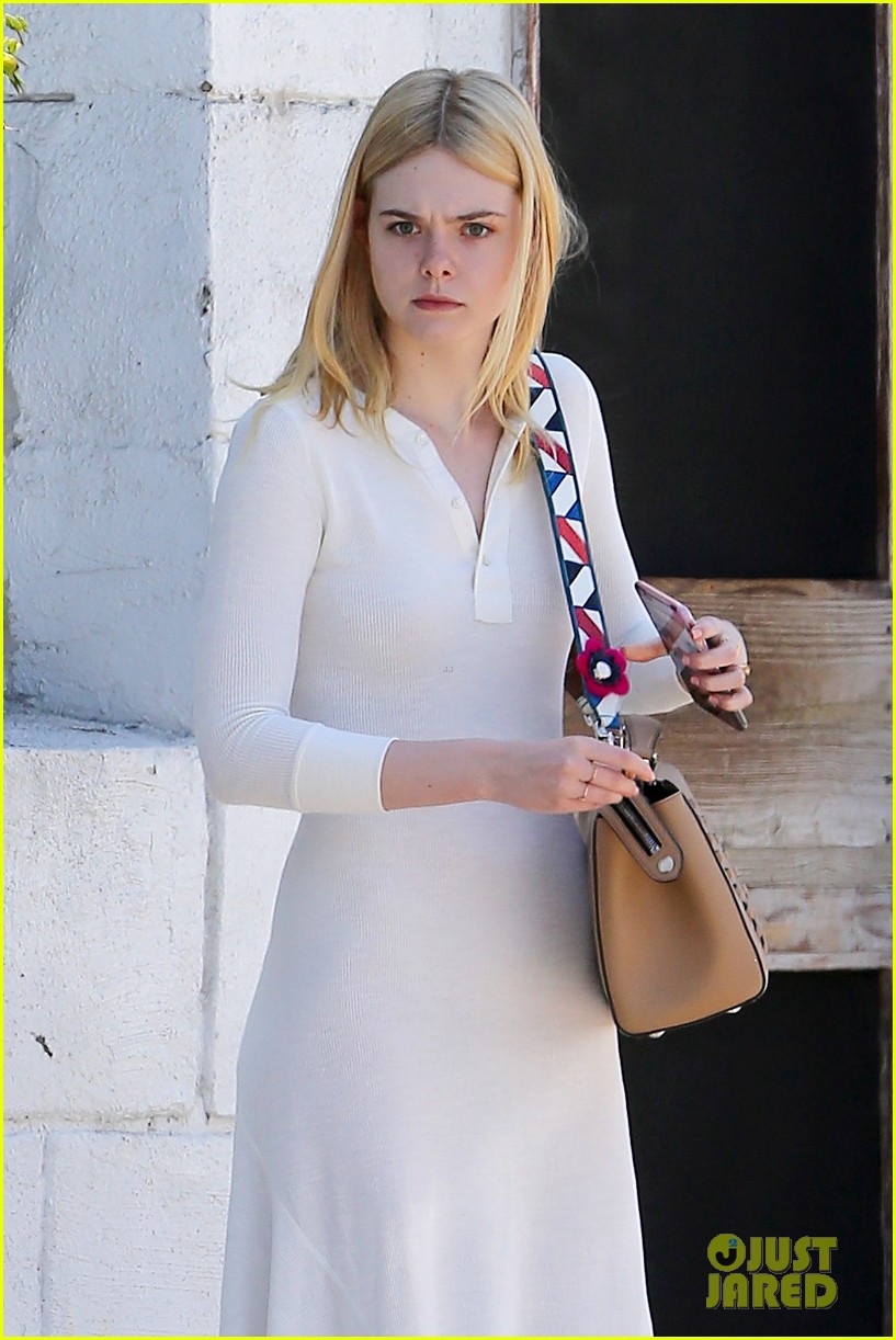 elle fanning white dress dance class directing ambitions 14