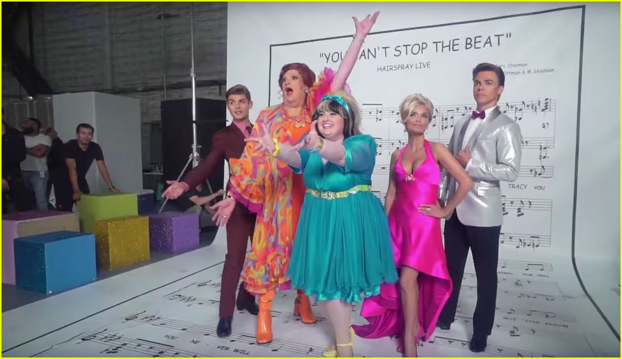 hairspray promo gives first look at cast in costume 12