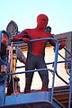 tom holland suits up on the set of spider man homecoming 08