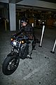 josh hutcherson rides his motorcycle to the movies01315mytext
