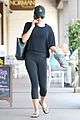lea michele carries shoes soul cycle class 01