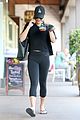 lea michele carries shoes soul cycle class 07