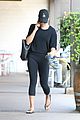 lea michele carries shoes soul cycle class 09