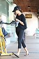 lea michele carries shoes soul cycle class 14
