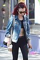 lily collins shows off her rock hard abs202