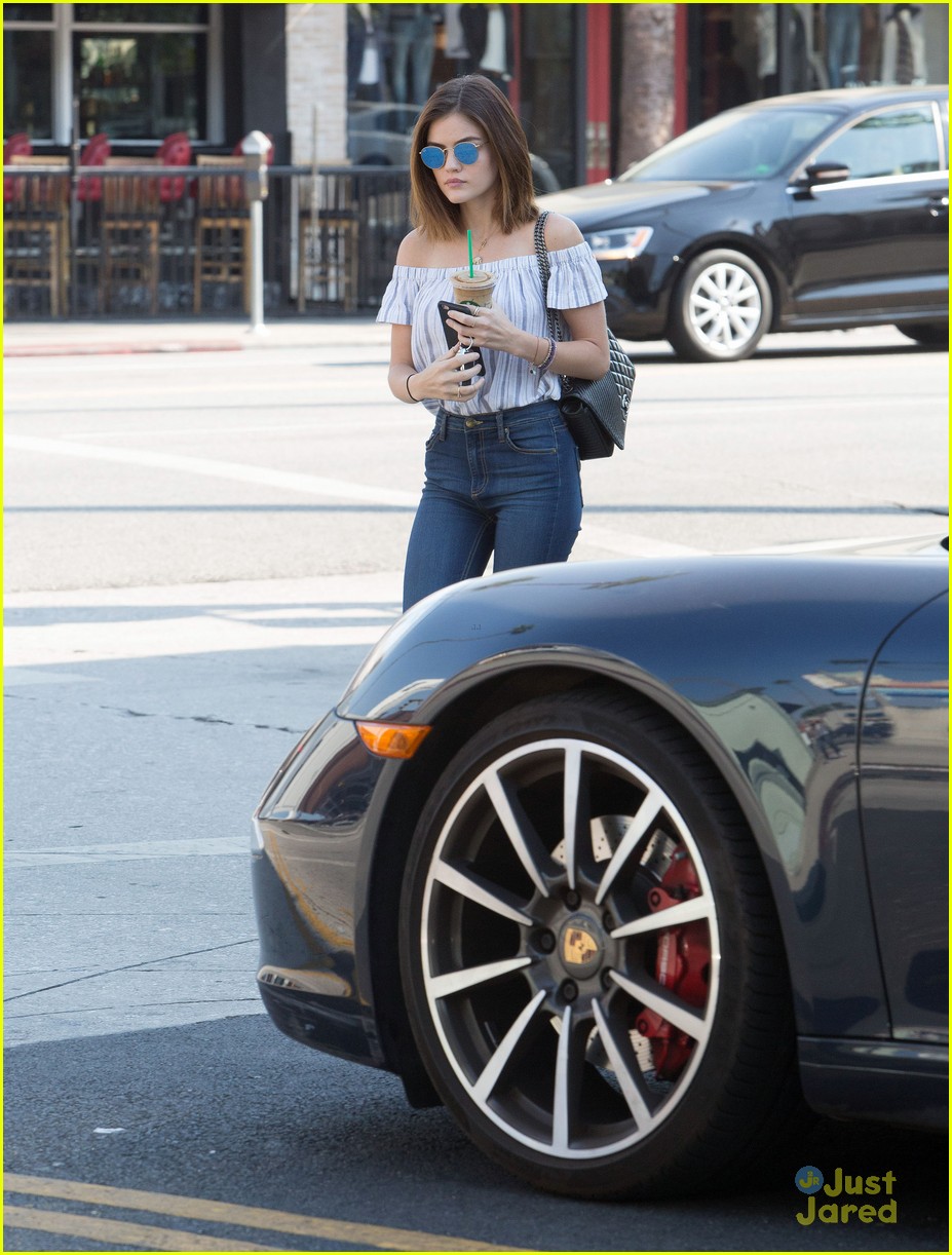lucy hale coffee run after aria jason plot revealed 06