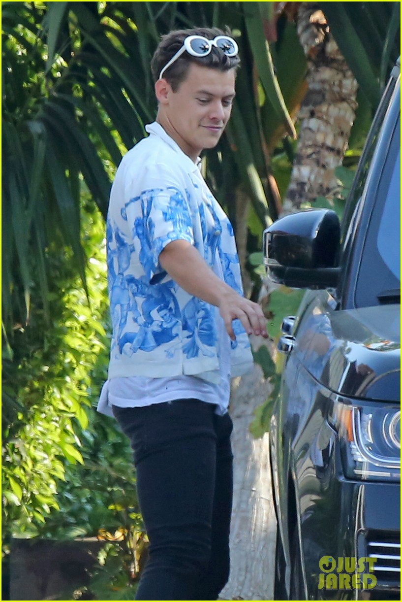 harry styles steps out for lunch at rande gerbers cafe habana 02