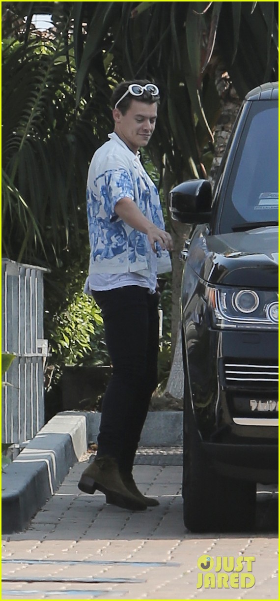 harry styles steps out for lunch at rande gerbers cafe habana 08