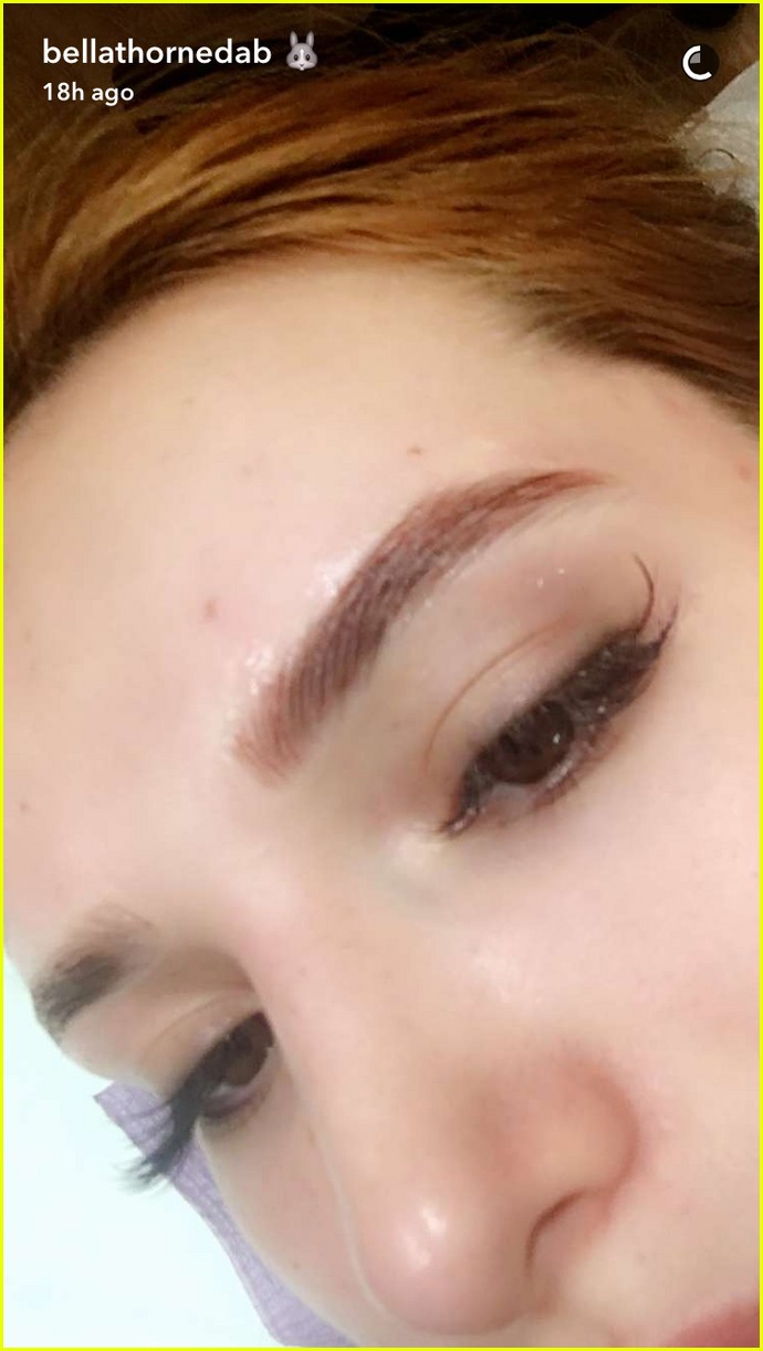 bella thorne tattoos her eyebrows 05