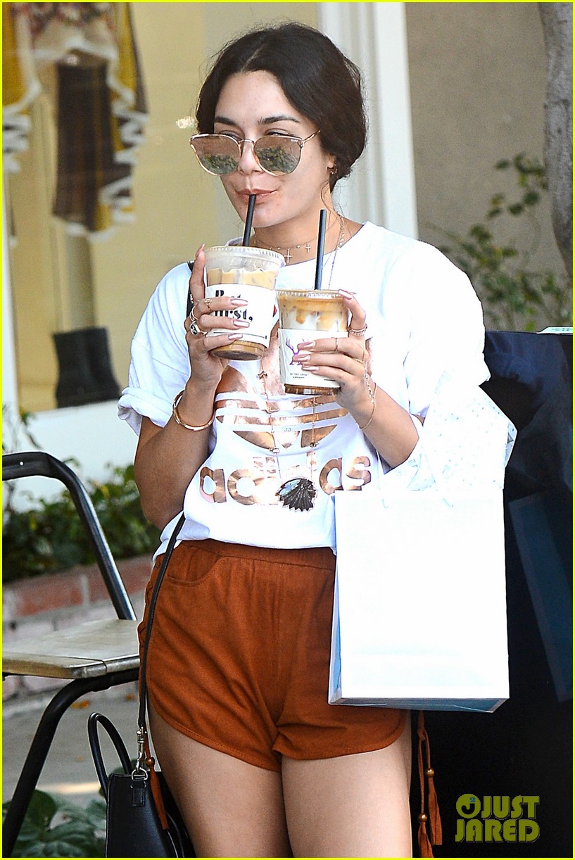vanessa hudgens fuels up on coffee in weho202