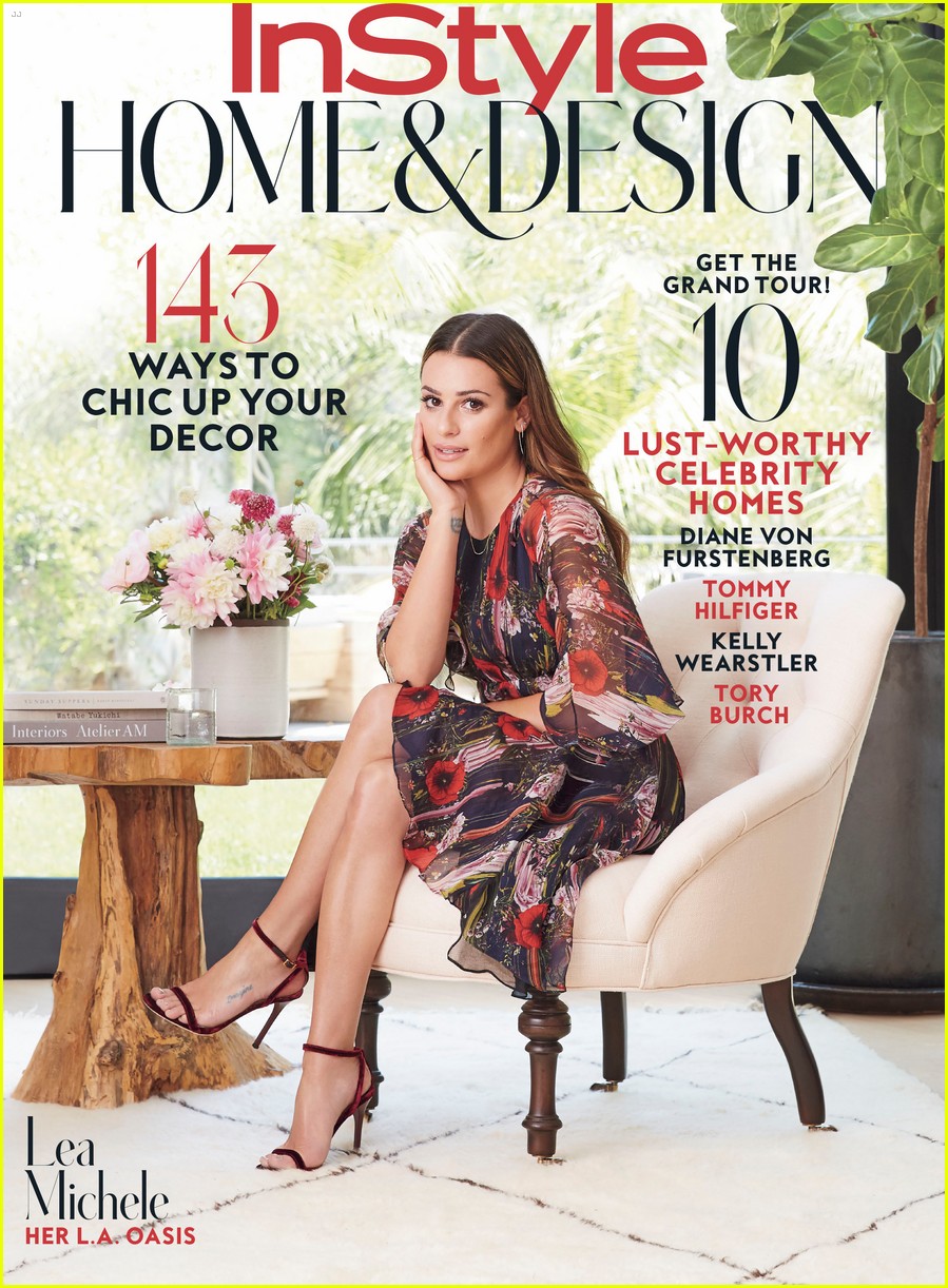 lea michele covers instyles home and design issue 01