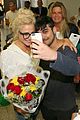 pixie lott almost cries with happiness at brazil airport 52