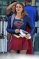 melissa benoist is all smiles while filming supergirl00712mytext