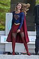 melissa benoist is all smiles while filming supergirl00813mytext