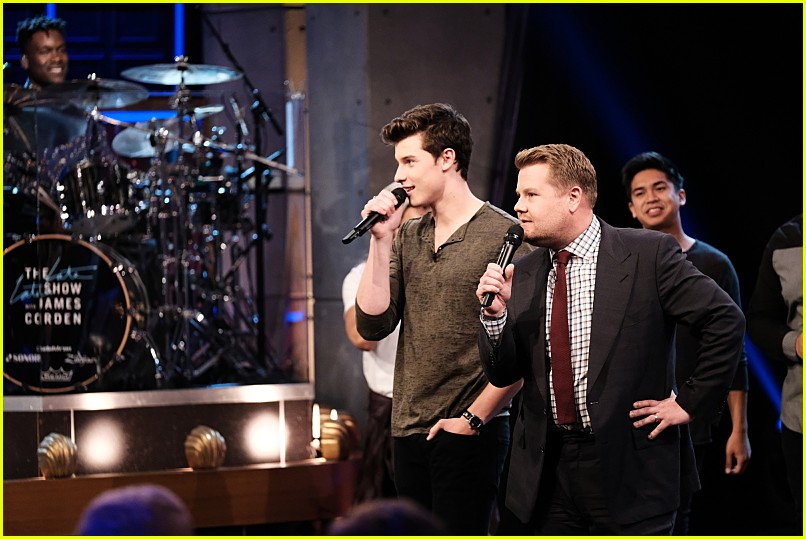 shawn mendes james corden riff off video 01