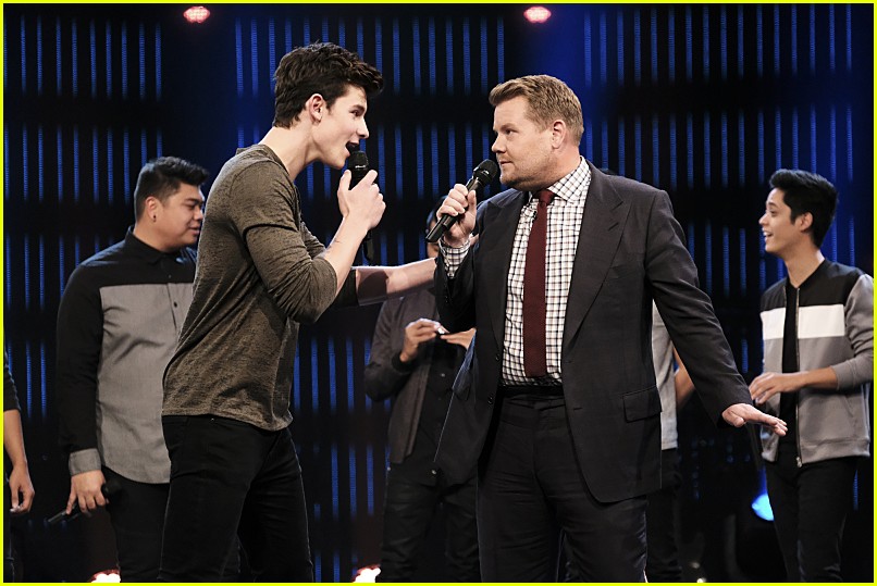 shawn mendes james corden riff off video 04