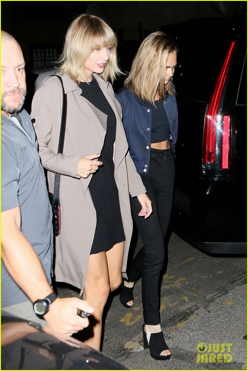 taylor swift cara delevingne have girls night out 09