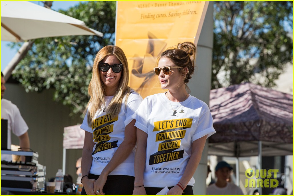ashley tisdale lucy hale more st jude cancer walk 04