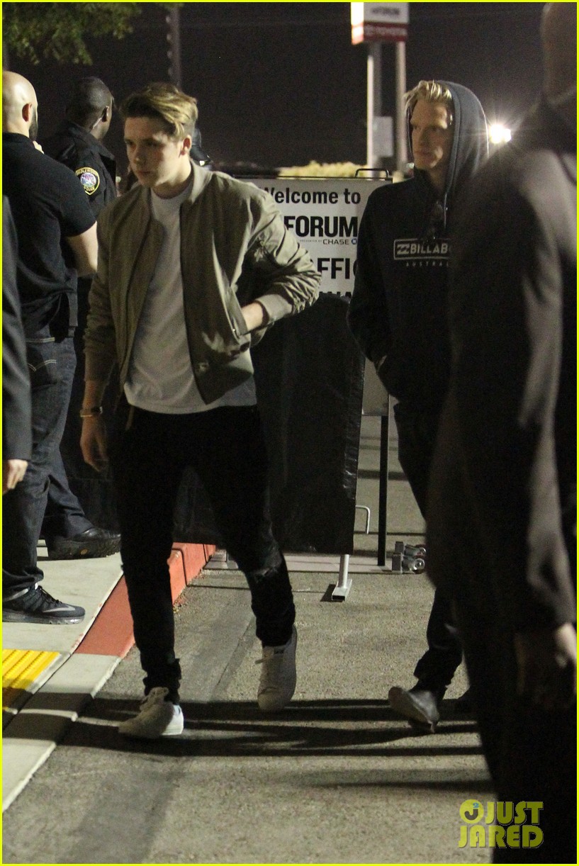 brooklyn beckham and cody simpson buddy up for kanye west show 09