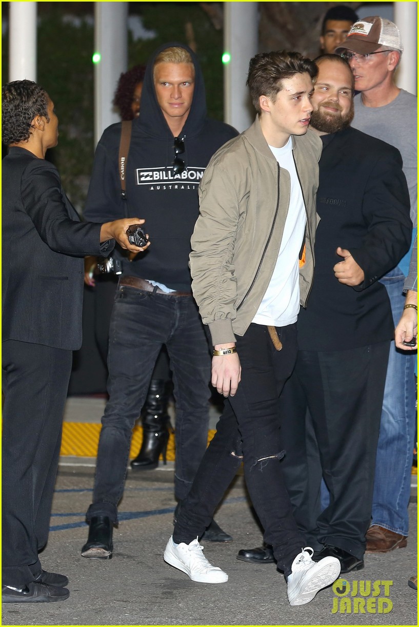 brooklyn beckham and cody simpson buddy up for kanye west show 20