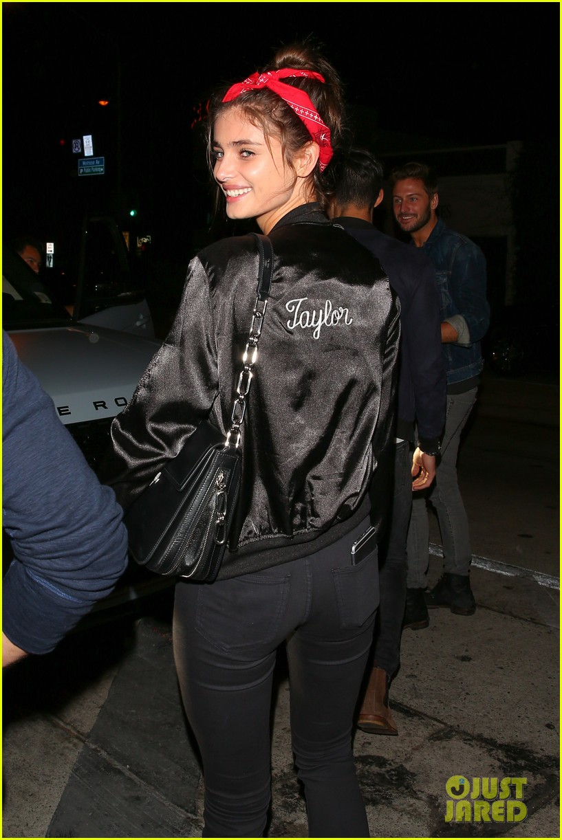 taylor hill wears her name on her jacket 10