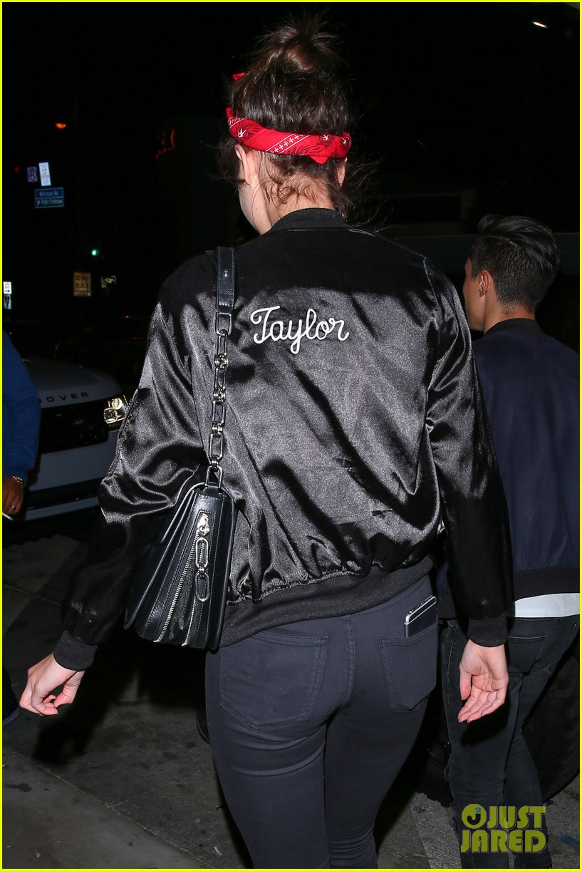 taylor hill wears her name on her jacket 14