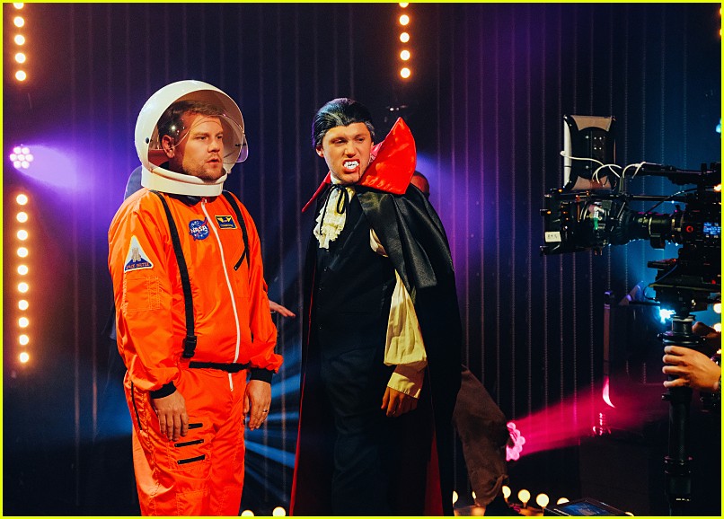 niall horan makes a halloween music video with james corden 04