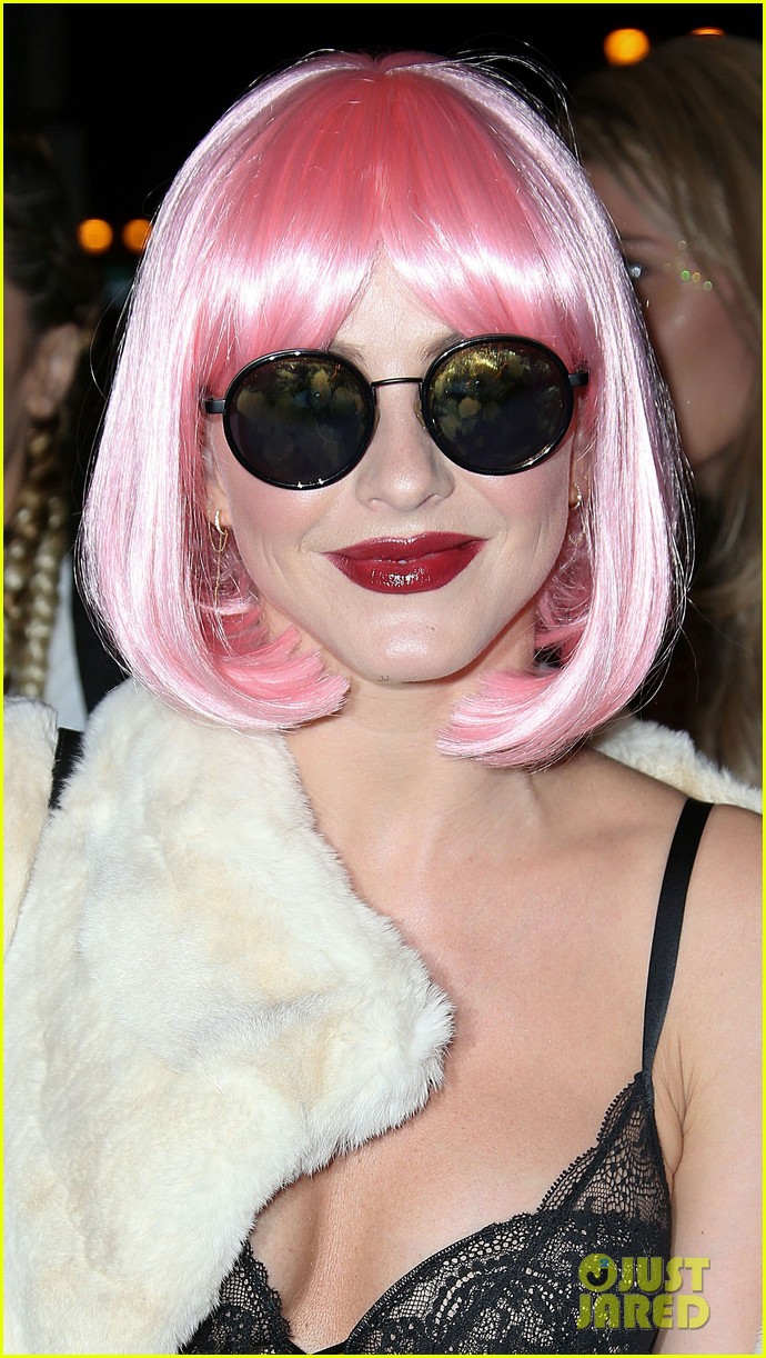 julianne hough wears a pink wig for halloween costume 19