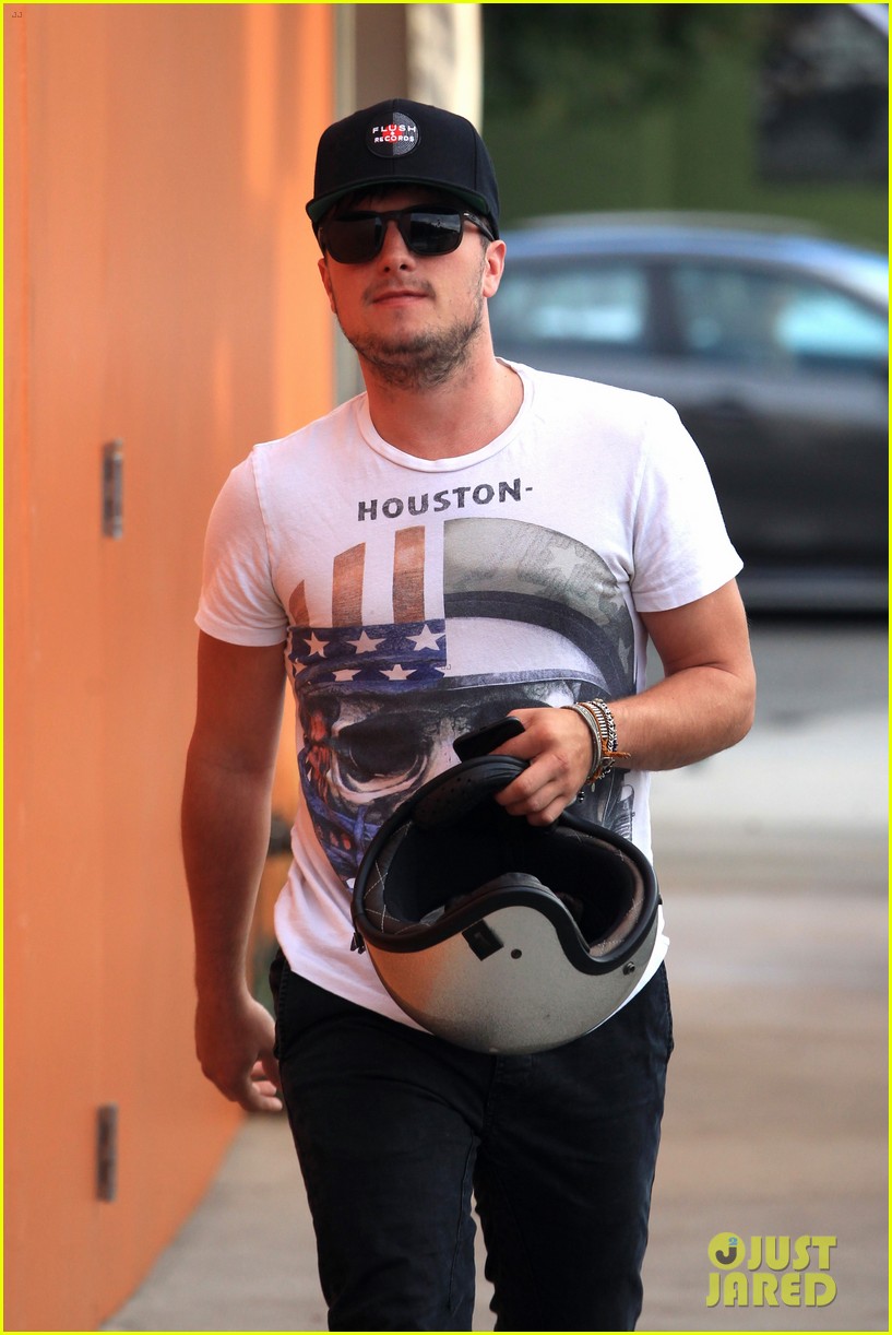 josh hutcherson looks buff while out on his motorcycle00605mytext
