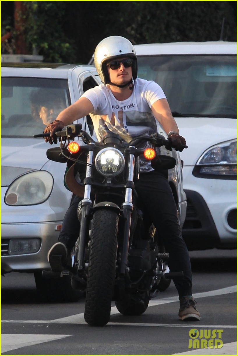 josh hutcherson looks buff while out on his motorcycle00706mytext