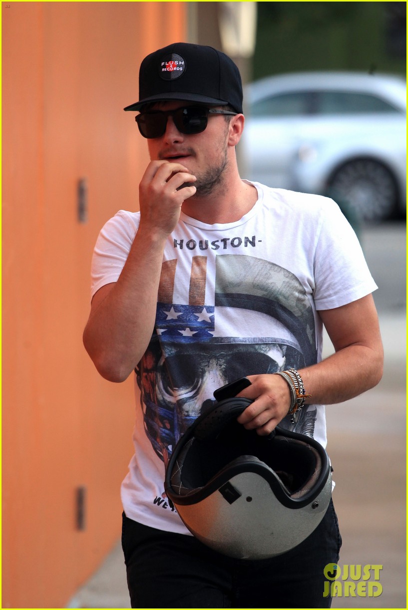 josh hutcherson looks buff while out on his motorcycle01811mytext