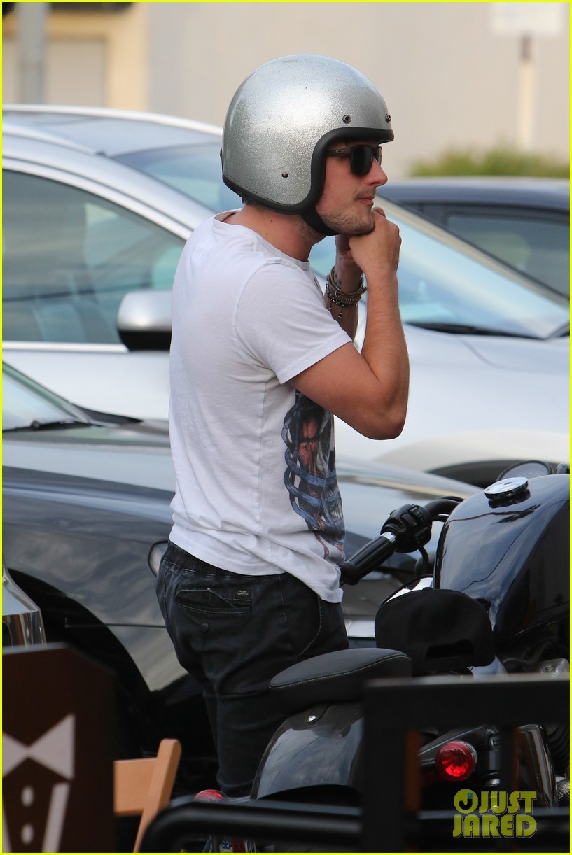 josh hutcherson looks buff while out on his motorcycle02323mytext