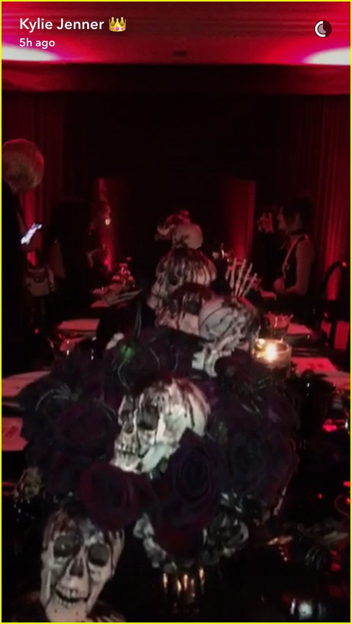 kylie jenner hosts epic halloween dinner with tyga kendall 22
