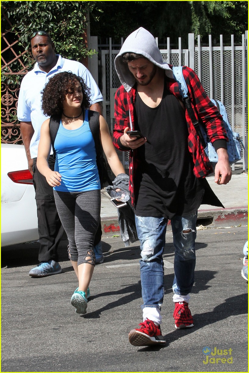 laurie hernandez val chmerkovskiy curly hair sunday dwts practice 05