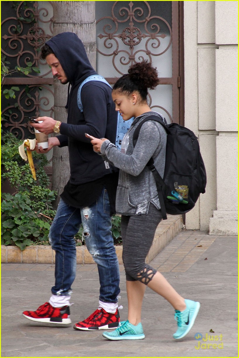 laurie hernandez val chmerkovskiy curly hair sunday dwts practice 17