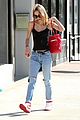 lily rose depp red backpack lunch weho 12