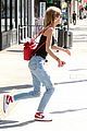 lily rose depp red backpack lunch weho 16