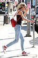 lily rose depp red backpack lunch weho 17