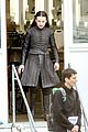 maisie williams gets ready for combat on set of game of thrones 21