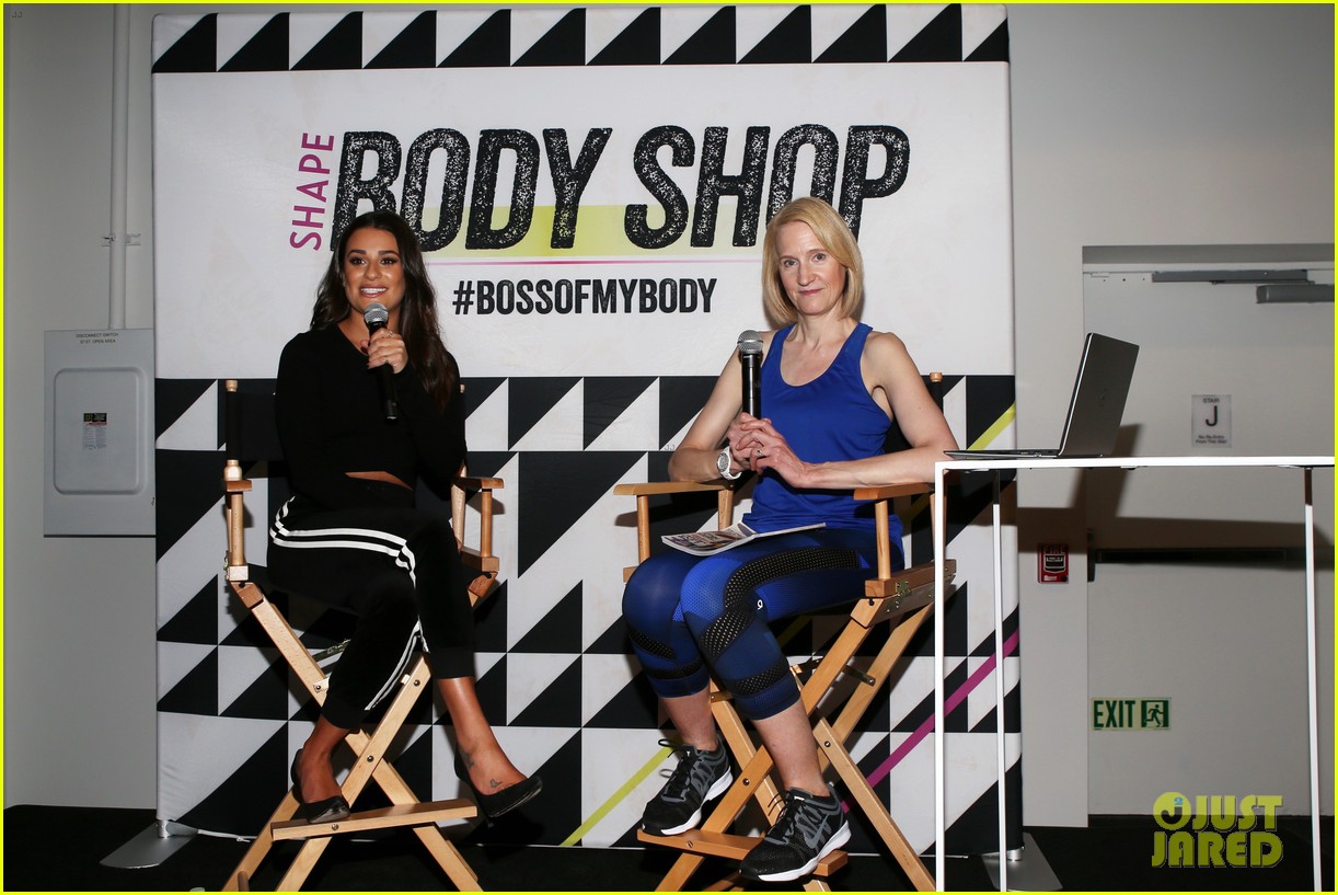 lea michele shows off her healthy habits ahead of shape body sho event in nyc 24